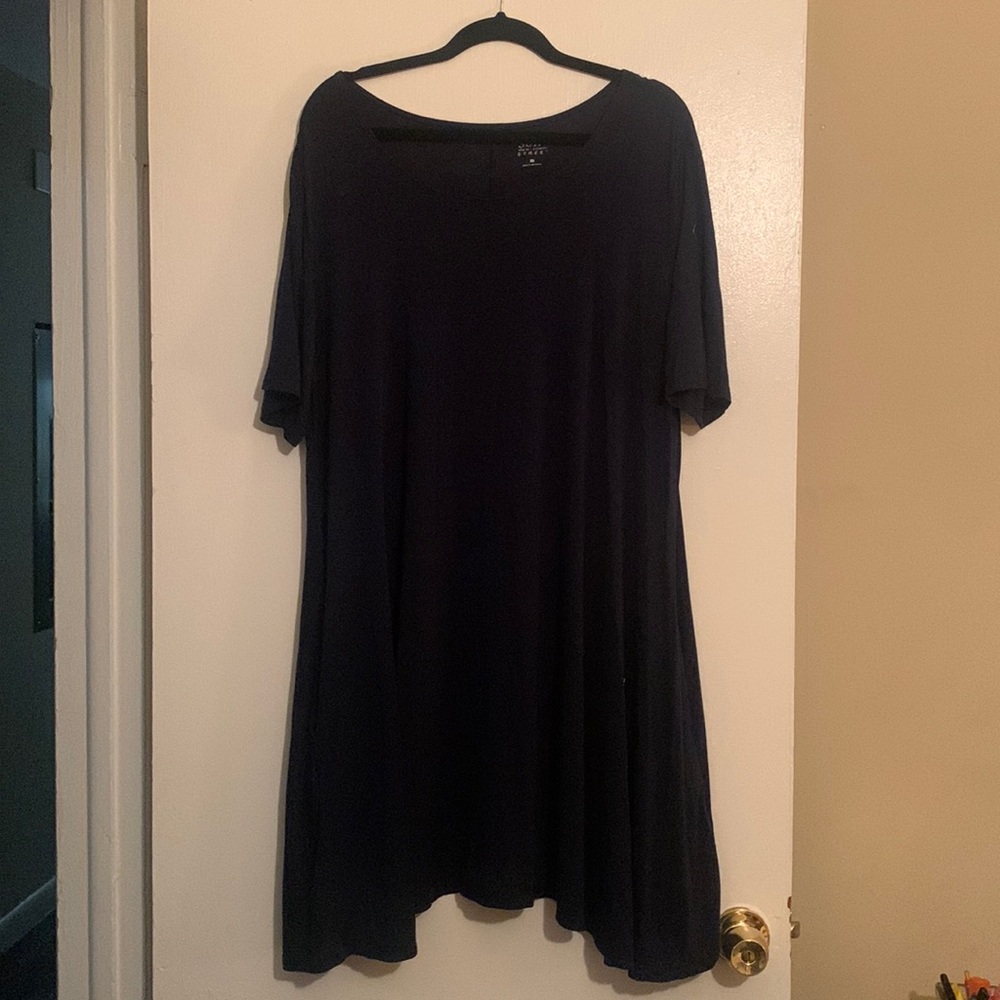 Navy jersey dress
